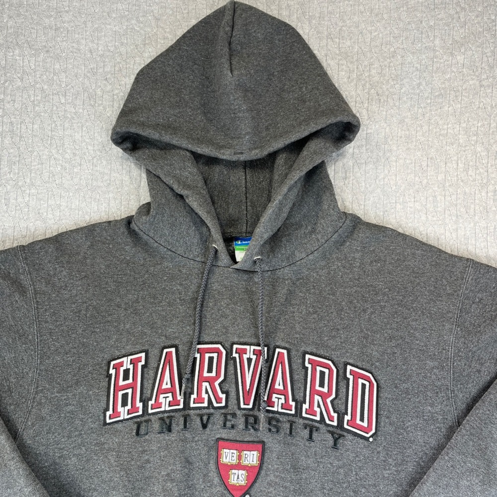 Vintage Harvard University‎ college Hoodie Sweatshirt Pullover Size M champion
